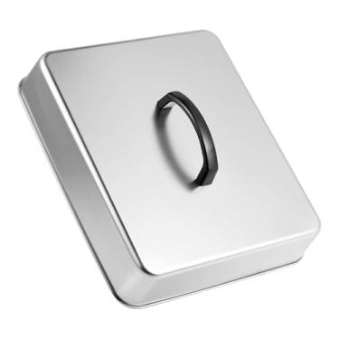 Imagem de DimyFew Tampa para hambúrguer, cobertura para derreter queijo, cobertura para alimentos, grelha, para cozinhar, grelhar, teppanyaki, S