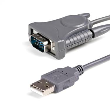 Imagem de StarTech.com Adaptador USB para Serial - 1 m - com adaptador DB9 para DB25 Pin - Prolífic PL-2303 - Cabo adaptador USB para RS232 (ICUSB232DB25), cinza