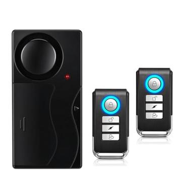 Imagem de Mengshen Alarme de bicicleta antifurto alarme de segurança de bicicleta sensor de movimento vibratório sistema de alarme de segurança para bicicleta elétrica porta janela carro 110 dB alto (2