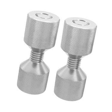 Imagem de Generic 2 peças flange dois furos pino dois furos pinos de alinhamento acessórios de construção leve O.D 1-1/8" 1-1/8" dois furos pinos conjunto, Argento