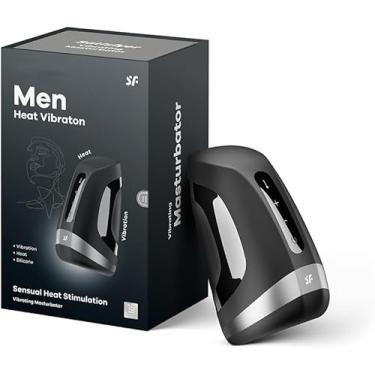 Imagem de Masturbador Masculino SF Men Heat Vibration – Aquecimento + Vibração – Silicone Médico – Impermeável – Recarregável USB