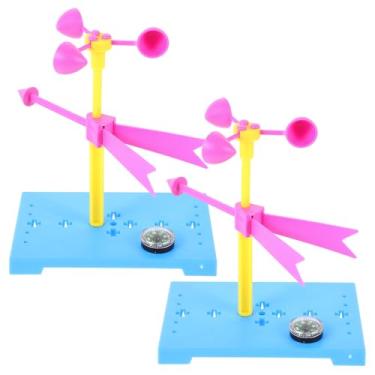 Imagem de Mobestech 2 Conjuntos de Anemômetros Artesanais Diy, Cata-, Brinquedo de Medição de para Crianças