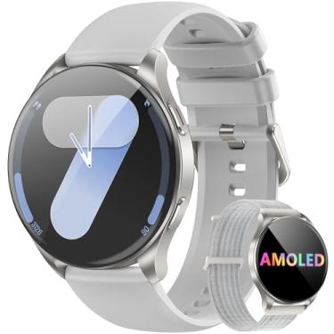 Imagem de Smartwatch Redondo AMOLED 1.43" - Relógio Inteligente com Chamadas Bluetooth, 130+ Modos Esportivos, IP68, Compatível Android/iOS - Unissex