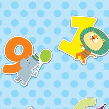 Imagem de Papel de Parede Adesivo Infantil Números - 052 - Multimpressão