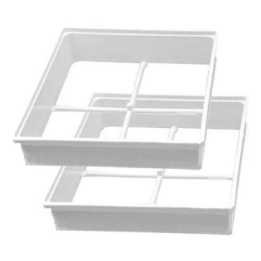 Imagem de Prolongador Bloco Vidro 4cm - Polipropileno Branco - Construmarcas