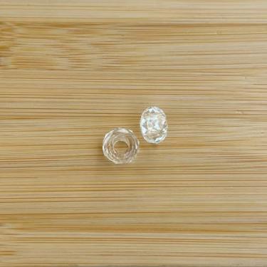 Imagem de Kit 2 berloques separador de acrílico- banhado a prata