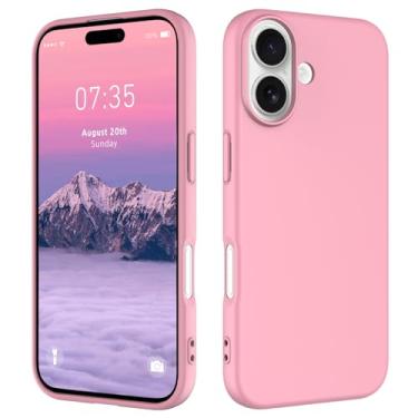 Imagem de HAII Capa protetora de silicone macio para mulheres e homens com forro de microfibra resistente a arranhões à prova de choque capa protetora de silicone macio para 17 anos (rosa)