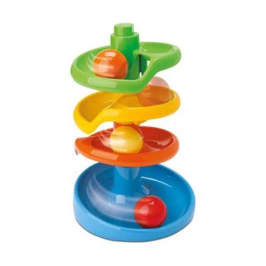 Imagem de Brinquedo Torre de Bolinhas Espiral Joy.Co 6 Peças - Bambola