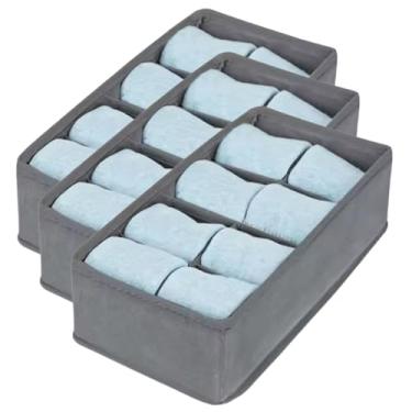 Imagem de Kit 3 Colmeia Organizadora de Gaveta com 8 Divisórias Nicho para Roupas Intimas Closet Mala Guarda-Roupa