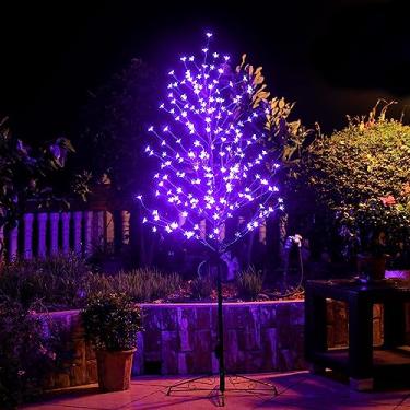 Imagem de Luzes de árvore de cerejeira Sakura, bonsai iluminado, 208 LEDs, decoração artificial para quarto, casa, escritório, festa, casamento, Natal