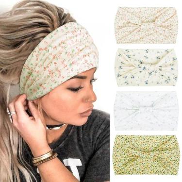 Imagem de Bandanas Huachi Wide, antiderrapantes, moda, estampa floral, x4