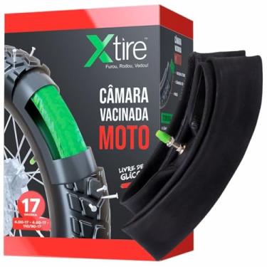 Imagem de Câmara de ar Para Moto Vacinada Xtire Com Selante antifuro Vacina de Pneu Aro 17 Traseiro