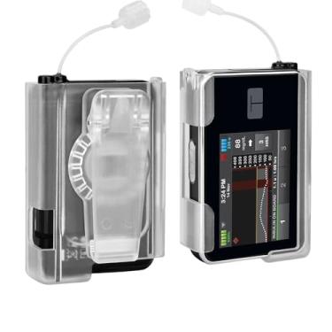 Imagem de Healvaluefit Clipe Giratório Para Estojo De Bomba Insulina Tandem T:Slim X2/G4, Acessórios Suporte Tslim - Fácil Usar (Transparente)