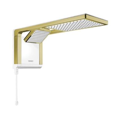 Imagem de Chuveiro Ducha Acqua Duo Ultra Branco Matte Gold 7800w Lorenzetti 220V