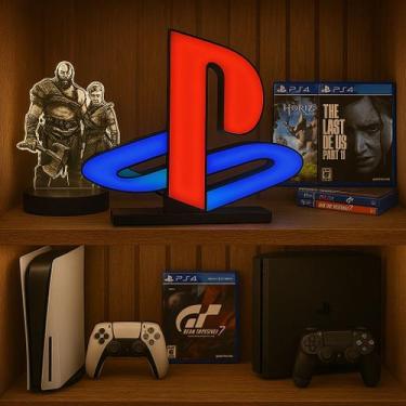 Imagem de Luminária Gamer 3D Presente Decoração Modelo Playstation mesa - DRAK