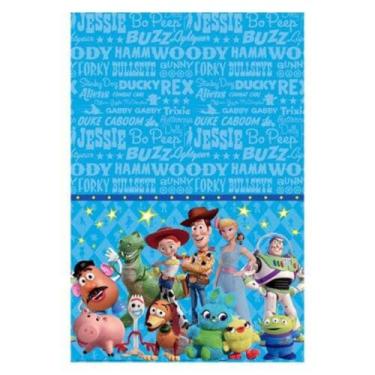 Imagem de Amscan 572367 Toy Story 4 Blue Plastic Party Table Cover, 54" x 96", 1 piece