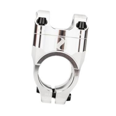 Imagem de UGPLM Suporte de bicicleta de estrada, suporte de garfo dianteiro para reparo, diâmetro do guidão 1,25" de substituição para bicicletas BMX Downhill, Prata