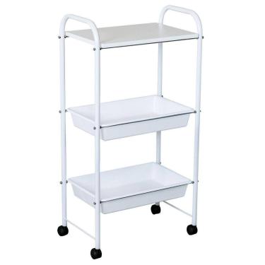 Imagem de Carrinho Auxiliar Estética Manicure Maquiagem Nayuna