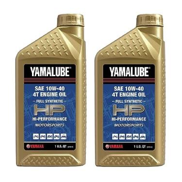 Imagem de YAMAHA Óleo De Motor Oem Yamalube Lub-10W40-Fs-12 De Alto Desempenho Totalmente Sintético 4T Yamalube Oem - 2 Quartos