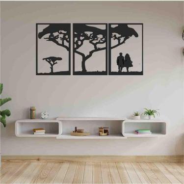 Imagem de Quadro Decorativo Árvore E Casal Vazado - Mdf 3Mm 001