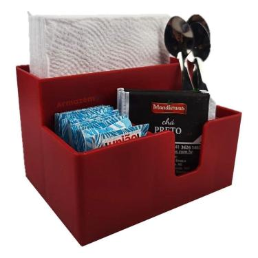 Imagem de Porta Guardanapo Sachê Mexedor 10503 Coza - Vermelho