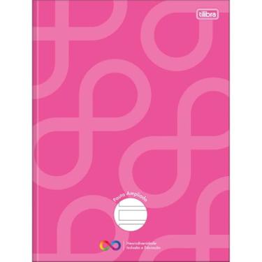 Imagem de Tilibra - Caderno Pauta Ampliada Brochura Capa Dura Tilibra Neuro 48 Folhas - Rosa