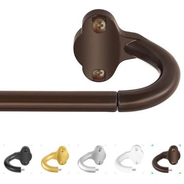 Imagem de Vareta de cortina TVWOO Bronze Wrap Around 1,6 cm Blackout 71-122 cm