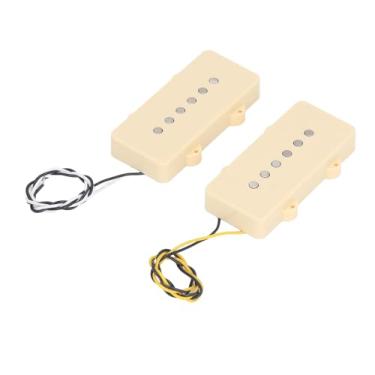 Imagem de RiToEasysports Conjunto de Captadores de Guitarra Alnico 5, Conjunto de Captadores de Bobina única de Tom Brilhante para Jazzmaster, Artesanato Profissional, Adequado para Guitarristas, material: