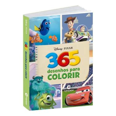 Imagem de Livro 365 Desenhos Para Colorir Disney Pixar Culturama Infan
