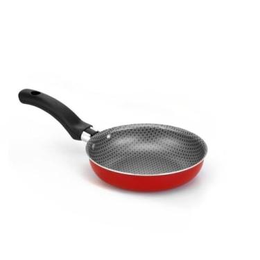 Imagem de Frigideira Panquequeira Antiaderente sem Oleo 22cm E 14cm, Perfeita para Preparar Suas Receitas Favoritas com Rapidez E sem Grudar(14CM - VERMELHA)