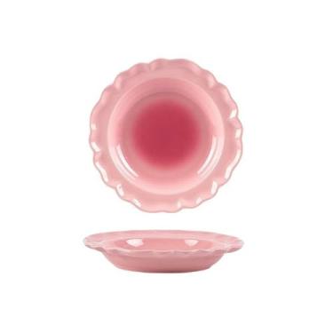 Imagem de Pratos de cerâmica frescos e encantadores domésticos requintados de alta temperatura - prato de pétalas de 20 cm