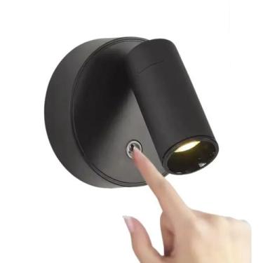 Imagem de Luminaria Arandela Mesa Parede Estudos 3 Tons Ajustavel Usb Recarregav