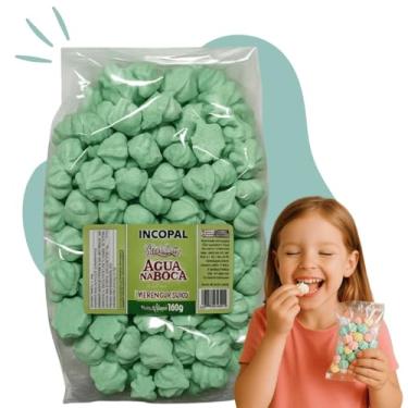 Imagem de 200 Mini Suspiro para Lembrancinha - 1 Pacote de 140g (Verde)