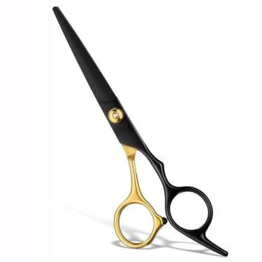 Imagem de 1 tesoura de barbeiro profissional - tesoura de corte de cabelo para homens e mulheres - perfeita para cortar e aparar o cabelo