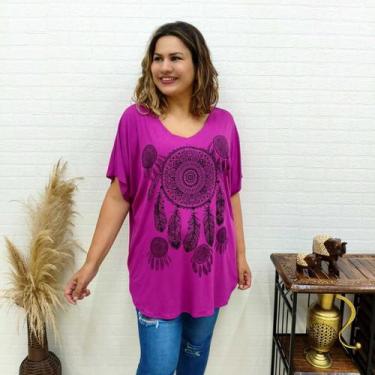Imagem de Blusa Bata De Malha Viscolycra Plus Size Tamanho 52 54 - Sarat Moda In