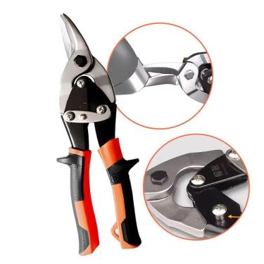 Imagem de Tesoura Para Chapa Corte Lateral Esquerdo 10 Aço Cromo Vanádio Profissional