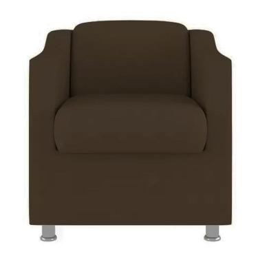 Imagem de Poltrona Bia Decorativa Reforçada Recepção Clinica Salão Sala De Estar Suede