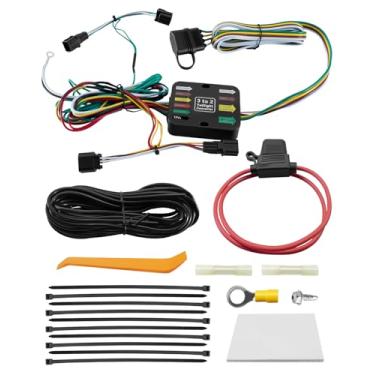 Imagem de WMJNH Chicote de fios de reboque para luzes de reboque Encaixe para Hyundai Palisade 2023-2025 Substituir 56491, chicote de fiação de engate de reboque de 4 pinos