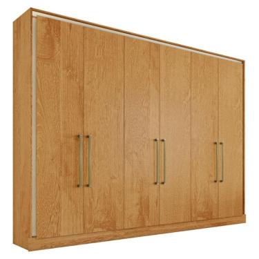 Imagem de Guarda Roupa Argos 6 Portas 100% Mdf Móveis Mademarcs Peroba