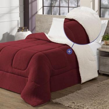 Imagem de Edredom Cobertor Coberdrom Sherpa Solteiro Casal Queen King Size Gross