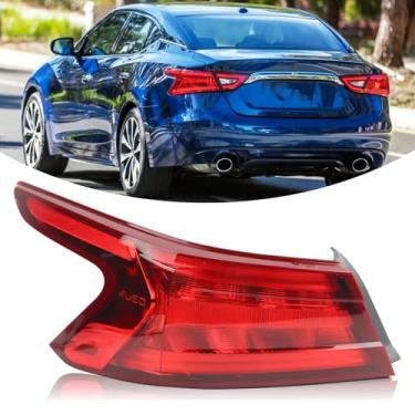 Imagem de YEQSHNG Luz traseira (não inclui o chicote de lâmpadas) conjunto compatível com Nissan Maxima 2016-2018 substituição do lado esquerdo do lado do motorista NI2804104 265554RA2A