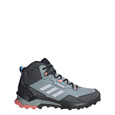 Imagem de adidas Tênis de caminhada feminino Terrex AX4 Mid Gore-TEX, Cinza mágico/cinza traço/vermelho ácido, 38