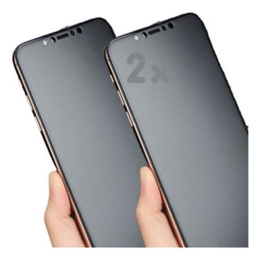 Imagem de Kit 2 Películas Para iPhone Cerâmica Privacidade Fosca 11 Ao 17 - NoBr