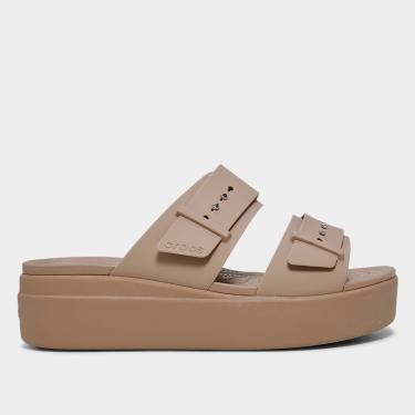 Imagem de Sandália Crocs Brooklyn Buckle LowWdg Feminina-Feminino