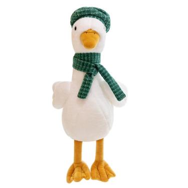 Imagem de Brinquedo de pelúcia White Goose Doll, pato de pelúcia de 35 cm para crianças