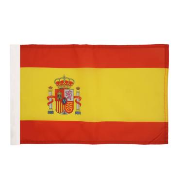 Imagem de Bandeira da Espanha 45.7 cm x 12'' - Bandeiras pequenas espanholas 30 x 45 cm - Banner 45.7x30.5 cm - AZ FLAG