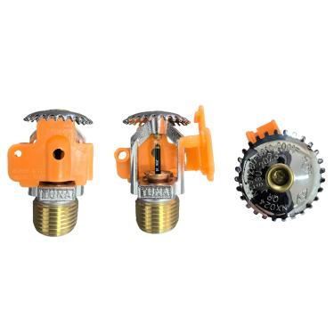 Imagem de Spray vertical de resposta rápida da cabeça de aspersão de incêndio - Aprovado pela FM e listado pela UL 1/5.1 cm NPT 93.3 °C (93 ℃) K = 5.6 (K80/métrica) Resposta rápida para sistema automático de