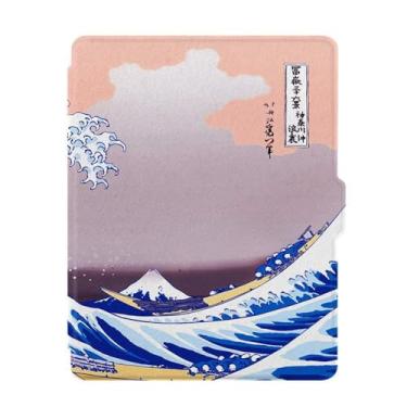 Imagem de Akacy Capa com estampa pintada para Kindle 6 polegadas 8ª capa, leve e segura para água, capa protetora dobrável geração 2016 versão (19)