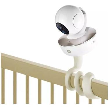 Imagem de Suporte flexível para monitor de bebê compatível com lentes infantis, Nanit Pro, Owlet, Eufy, HelloBaby, Motorola, Vtimes, Arenti, VTech, Babysense e outras câmeras de bebê com orifício de parafuso de