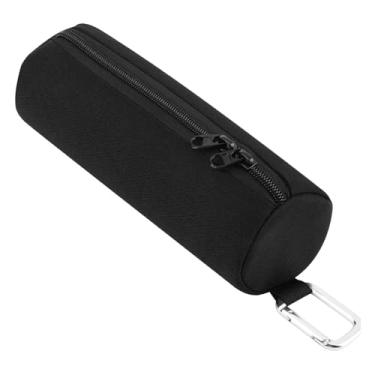 Imagem de IEUDNS Bolsa Compacta para Armazenamento de Pickleball com Gancho, Versátil, 19,8 X 6,6 Cm, em Tecido Oxford Preto. Organizador de Bolas de Tênis